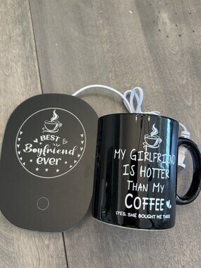 Mug warmer gift set for your boyfriend. NEW